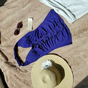 Deep Purple Profile Ruffle Tankini Top Size 6